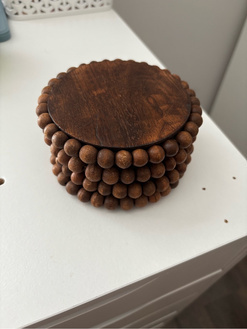 4 Wooden Beaded Coasters